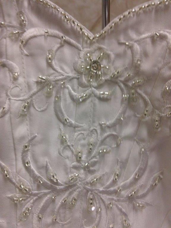 beaded embroidery flower girl dress